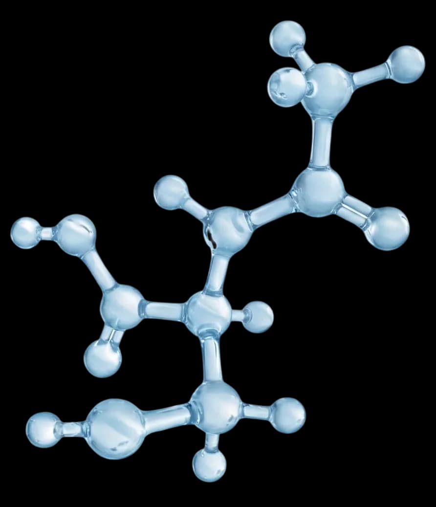 Molecular structure illustration for mobile view